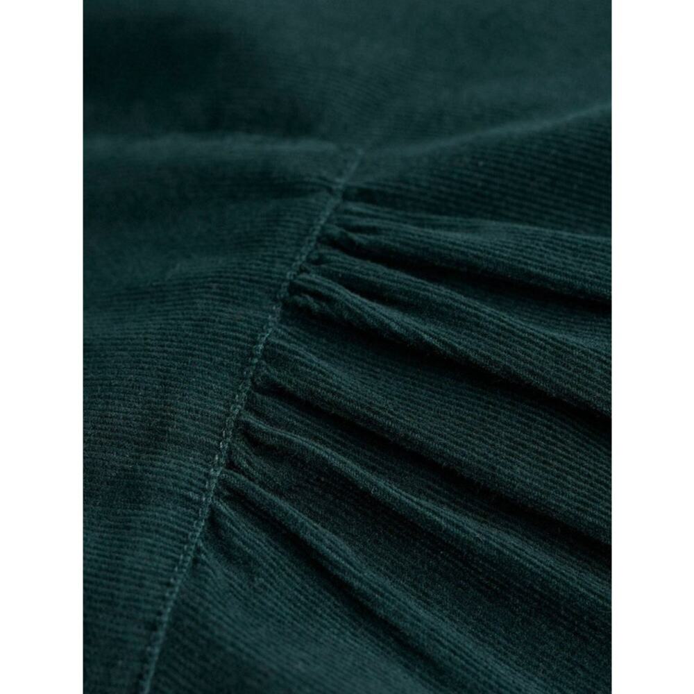 Seasalt Cornwall Tunic Cotton Corduroy Pine Green 3/4 Sleeves US 12 Cottagecore - Picture 10 of 11